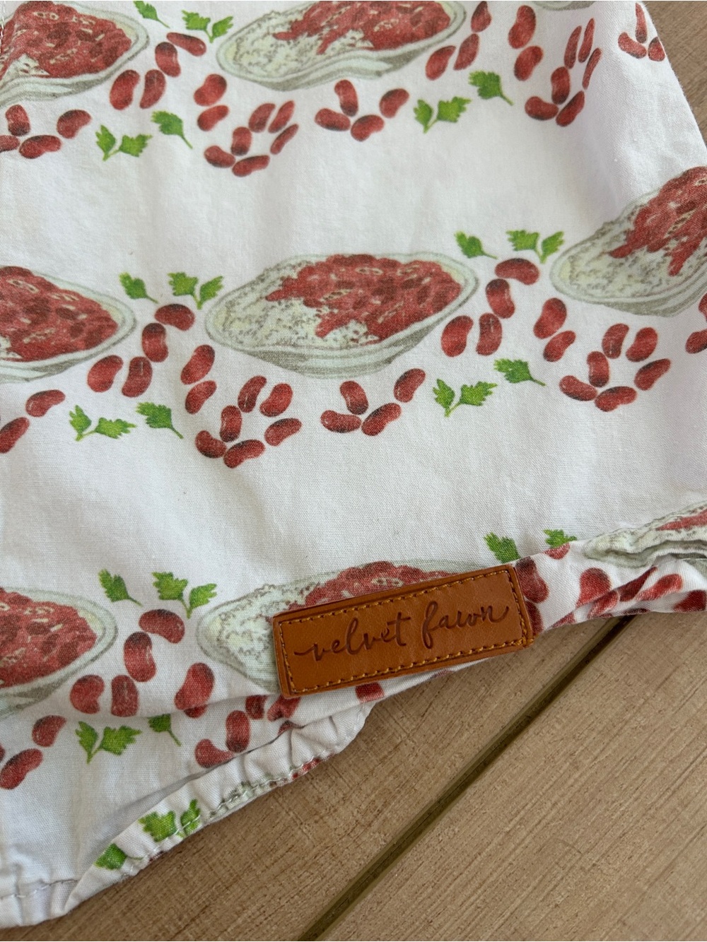 Red Beans and Rice button down shirt - Picture 2 of 4